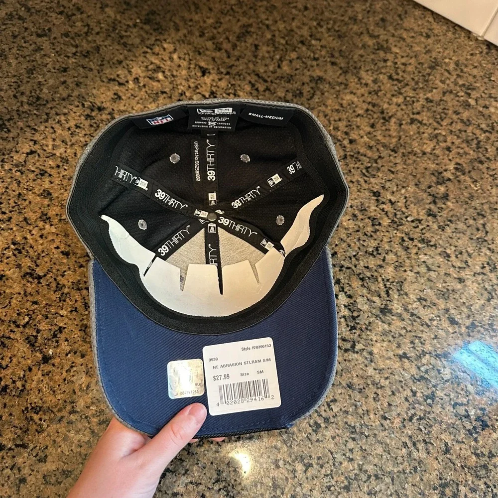 St. Louis‎ Rams NFL New Era 39THIRTY Cap Hat  Flex Fit Small Medium Gray